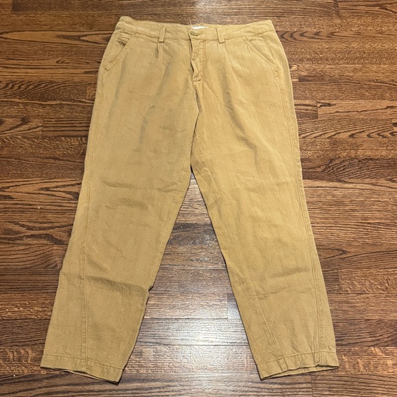 Anthropologie Pants - Anthropology Chino Size 29 in a Mustard/Gold color in a textured material